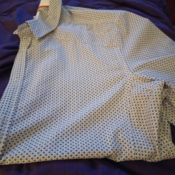 Men's JB Holt Button Down Short Sleeve Shirt, Large - Picture 2 of 2
